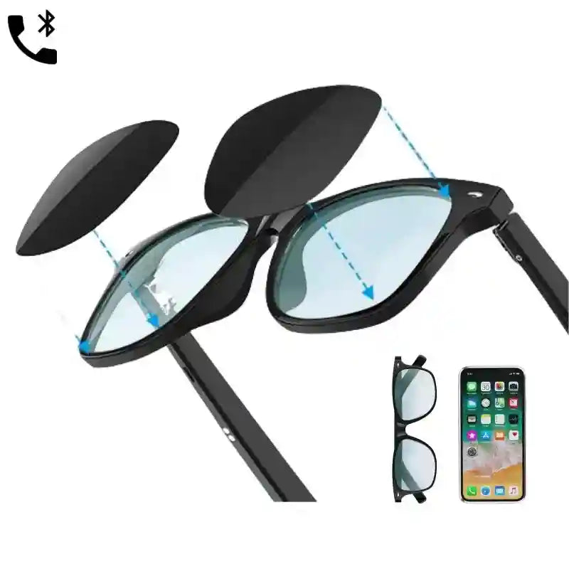Tidesmit Smart Audio Glasses - Bluetooth 5.3 Hands-Free Headset Tidesmit