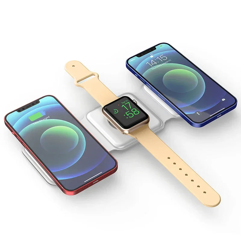 3-in-1 Fast Charging Power Bank | 15W Foldable PD Portable Battery Pack Tidesmit
