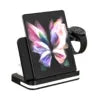 3-in-1 Wireless Charging Station 15W Magnetic Stand - Black & White usb Black Tidesmit