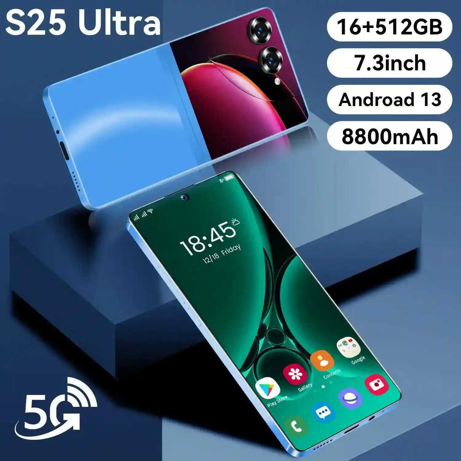 2025 New Design Fold S25 Ultra+ 5G Cell Mobile Phone 14+514GB Huge Memory Android 14 Hot Selling S Fold 24 Smart Phone Tidesmit