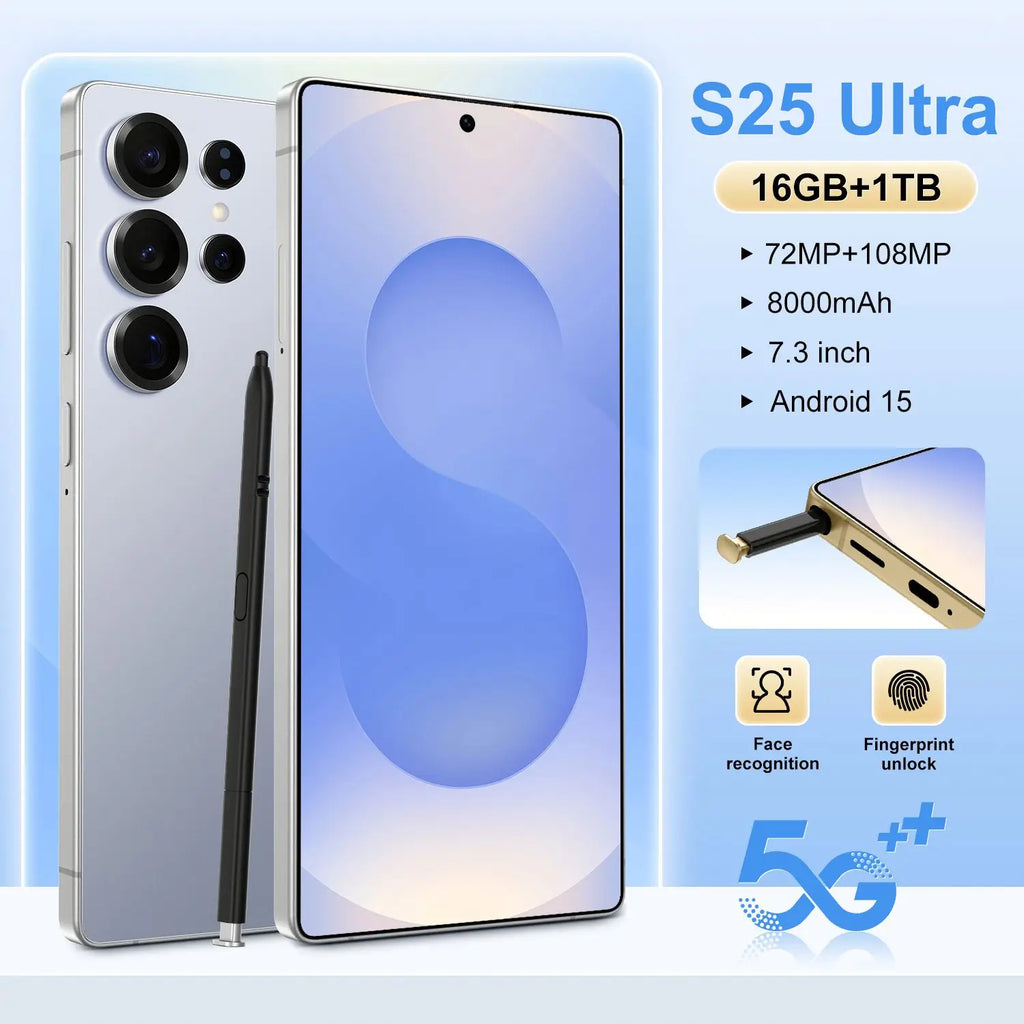 S25 Ultra 5G Smartphone 16GB RAM 1TB Storage - EU Version Tidesmit