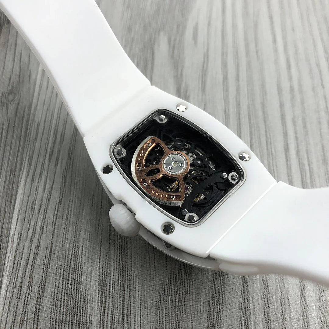 Women Watches Luxury Ceramic White Black Dial Octagon Luxury Automatic Men's Watch Watch for Girls Women Watches Luxury