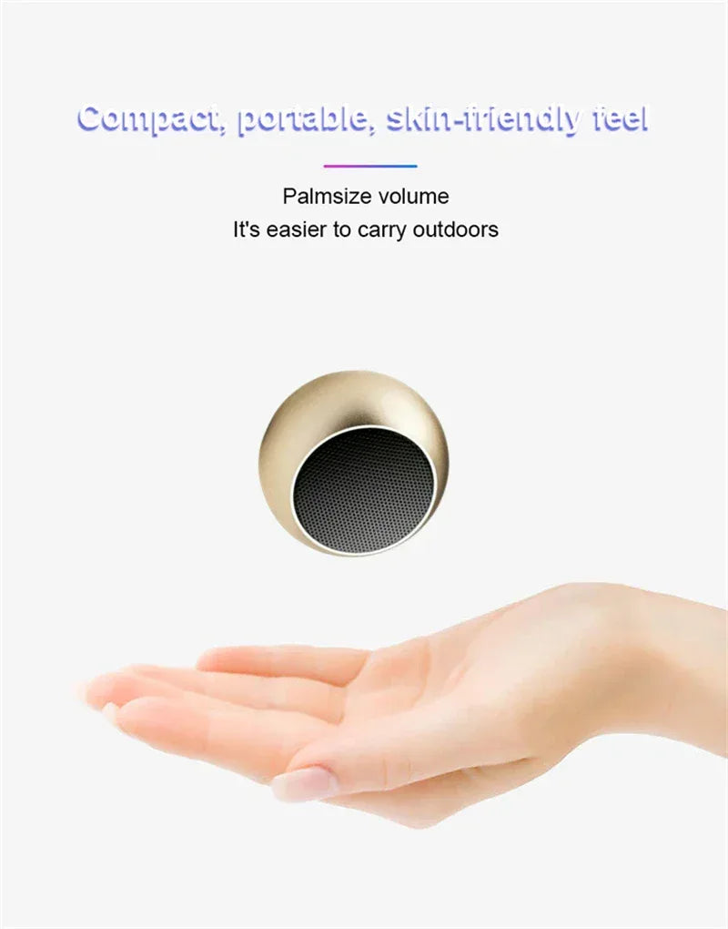 Portable Bluetooth Speaker: Metal Mini Wireless Audio with 360 Sound My Store
