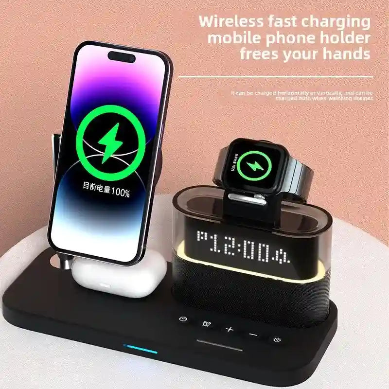 3-in-1 Wireless Charger Station - Qi Certified MagSafe Compatible Tidesmit