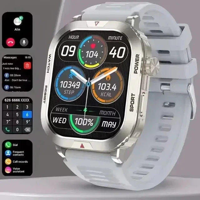 ZW66 Fitness Smartwatch - Heart Rate Monitor & GPS - Silver/Black My Store