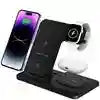 4-in-1 Magnetic Wireless Charging Station | Fast Qi Multi-Device Stand Universal Q50A Classic Tidesmit