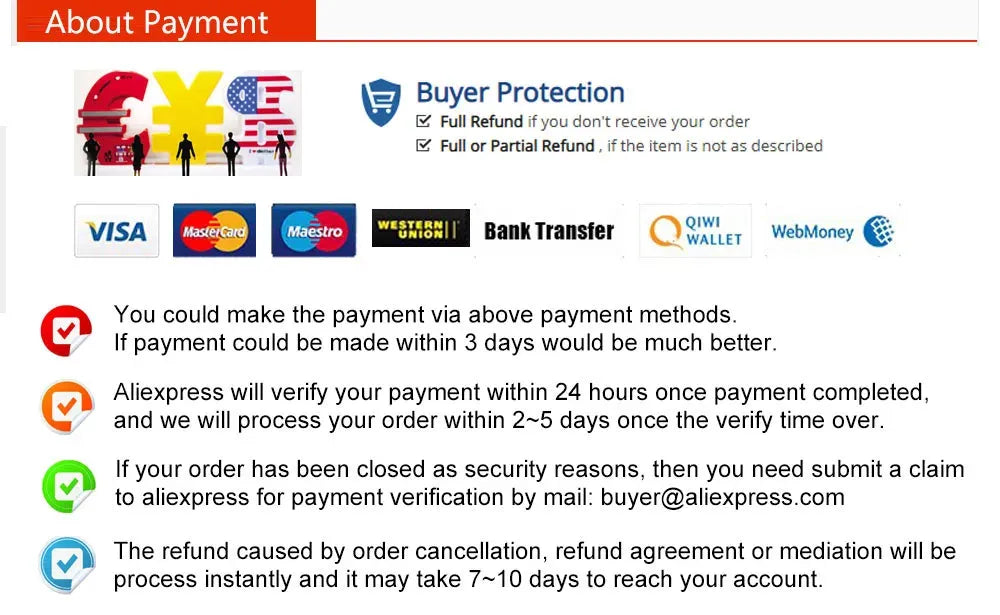Wireless barcode scanner payment methods and buyer protection guide
