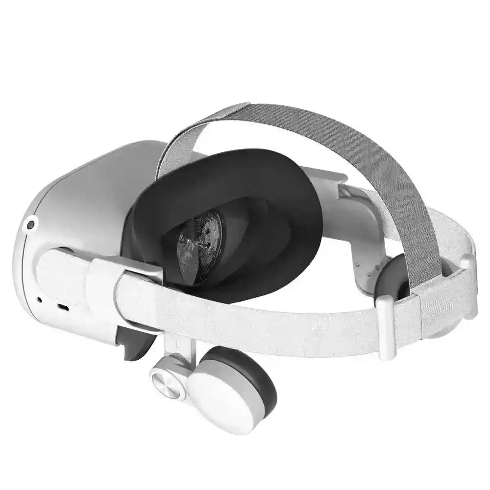 VR Headset Ear Muffs for Oculus Quest 2 Noise Reduction White Tidesmit