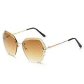 Top Selling Custom VVS Moissanite Diamond Sunglasses Luxury Square Frame Mirror Lenses for High-End Events Sale