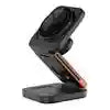 3-in-1 Magnetic Wireless Charger Stand – 15W Fast Qi Certified Station Type-C Black Tidesmit