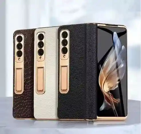 Samsung Galaxy Z Fold 6 Leather Case with Hinge Protection Tidesmit