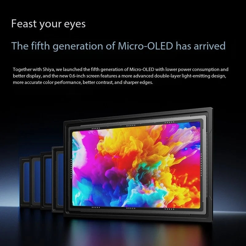 RayNeo Air3 AR Glasses, Micro OLED Screen Display, 120Hz Refresh Rate, 3D HD Private Theater, New Listing