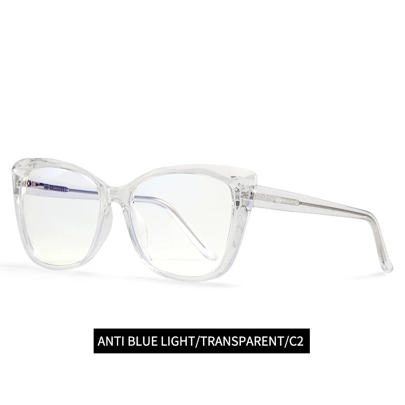 Monture Lunettes Chic Floral Cateye Women High Quality Eyewear Luxury Blue Light Filter Plastic 2023 Optical Frames Eyeglasses