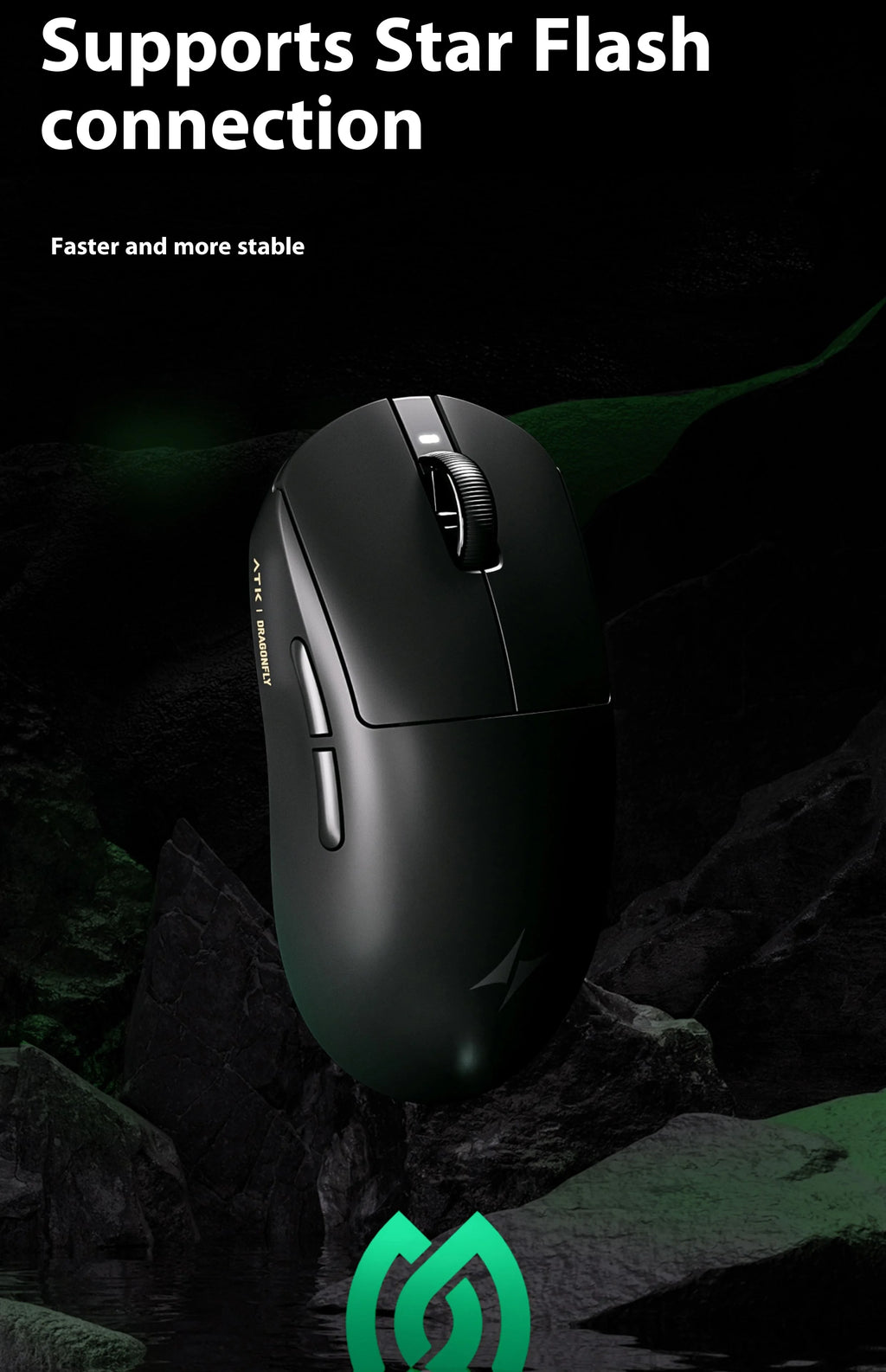 ATK A9 PLUS ULTRA Series Mouse Dual 8K Wireless Mouse Bluetooth Lightweight PAW3950 Ultra Nordic52840 E-sports Mice Gift