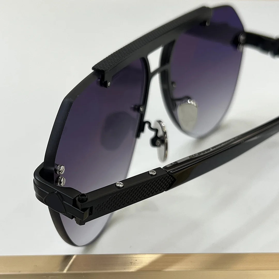 BIZSTER Luxury Frameless Fashion Toad Shaped Sunglasses UV400 Optical Casual Unisex Outdoor Use Model 6024