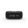 15W Wireless Charger Alarm Clock with Fast Charging LED Display Universal Black Tidesmit