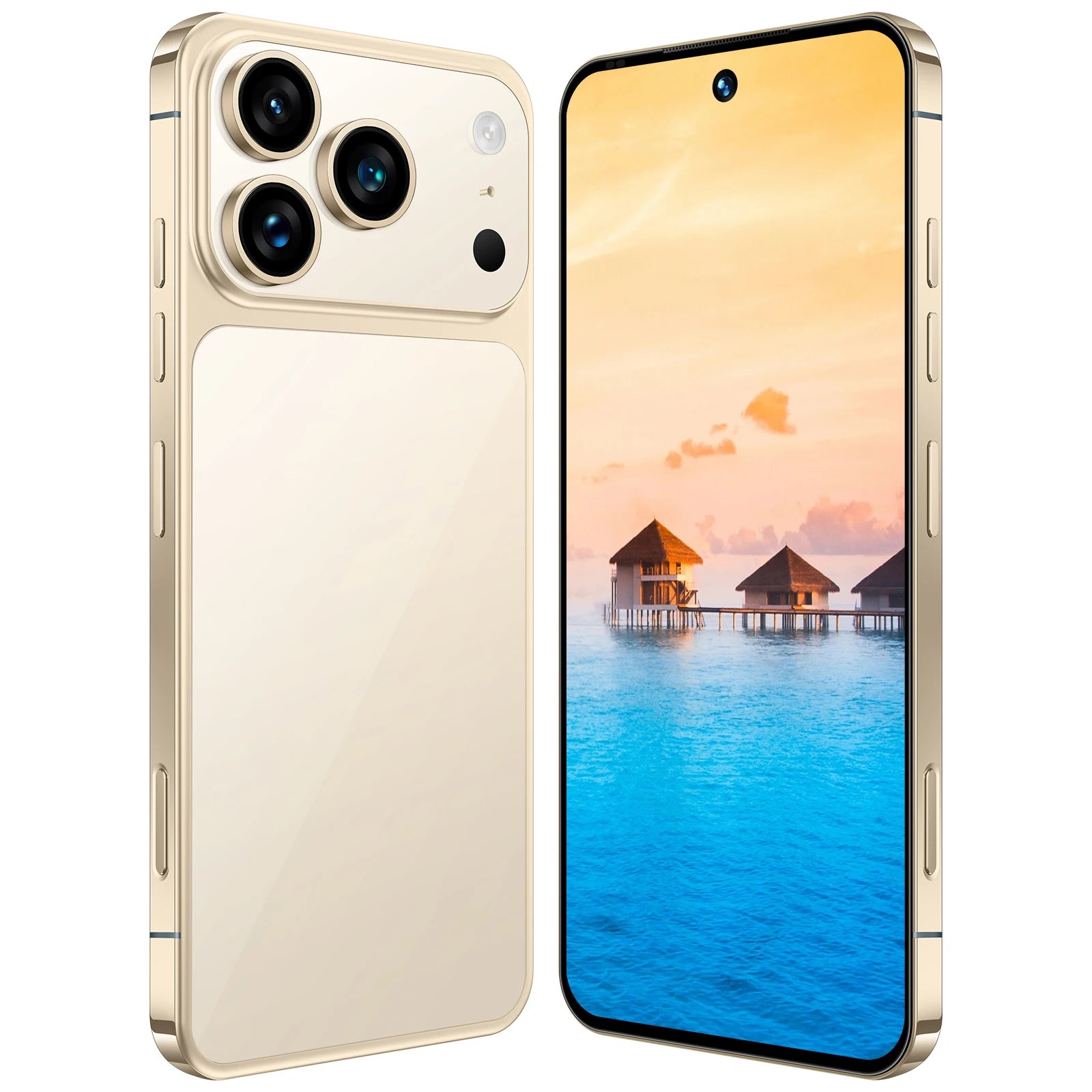 Tidesmit 5G Smartphone, 16GB RAM, 1TB Storage, 7 Inch Display Gold 16g 1TB Tidesmit