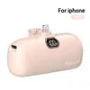 Magnetic Portable Charger 5000mAh - Fast Charging Power Bank 5000mAh Pink for IOS Tidesmit