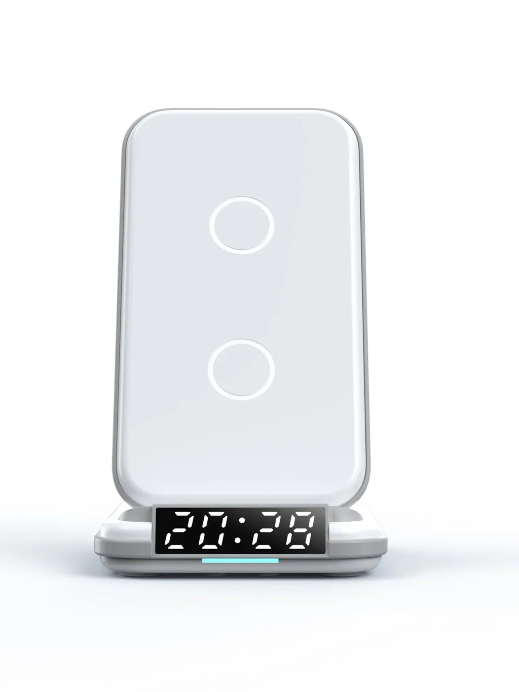 15W Wireless Charger Alarm Clock | 3-in-1 Fast Charging Desktop Station Tidesmit