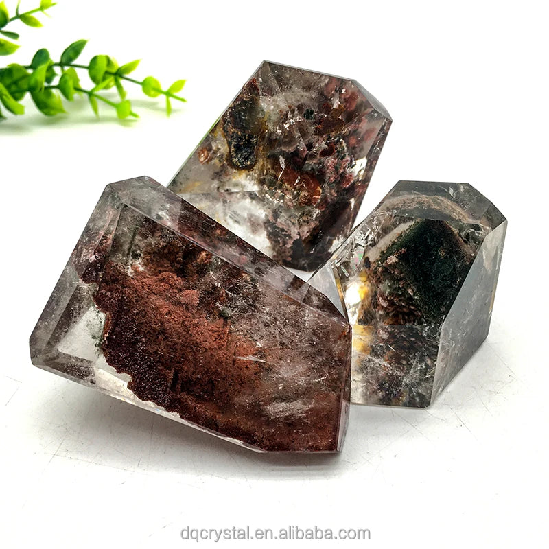 High Quality Natural Crystal Quartz Ghost Phantom Garden Crystals Freeforms for Fengshui Home Decoration and Gift