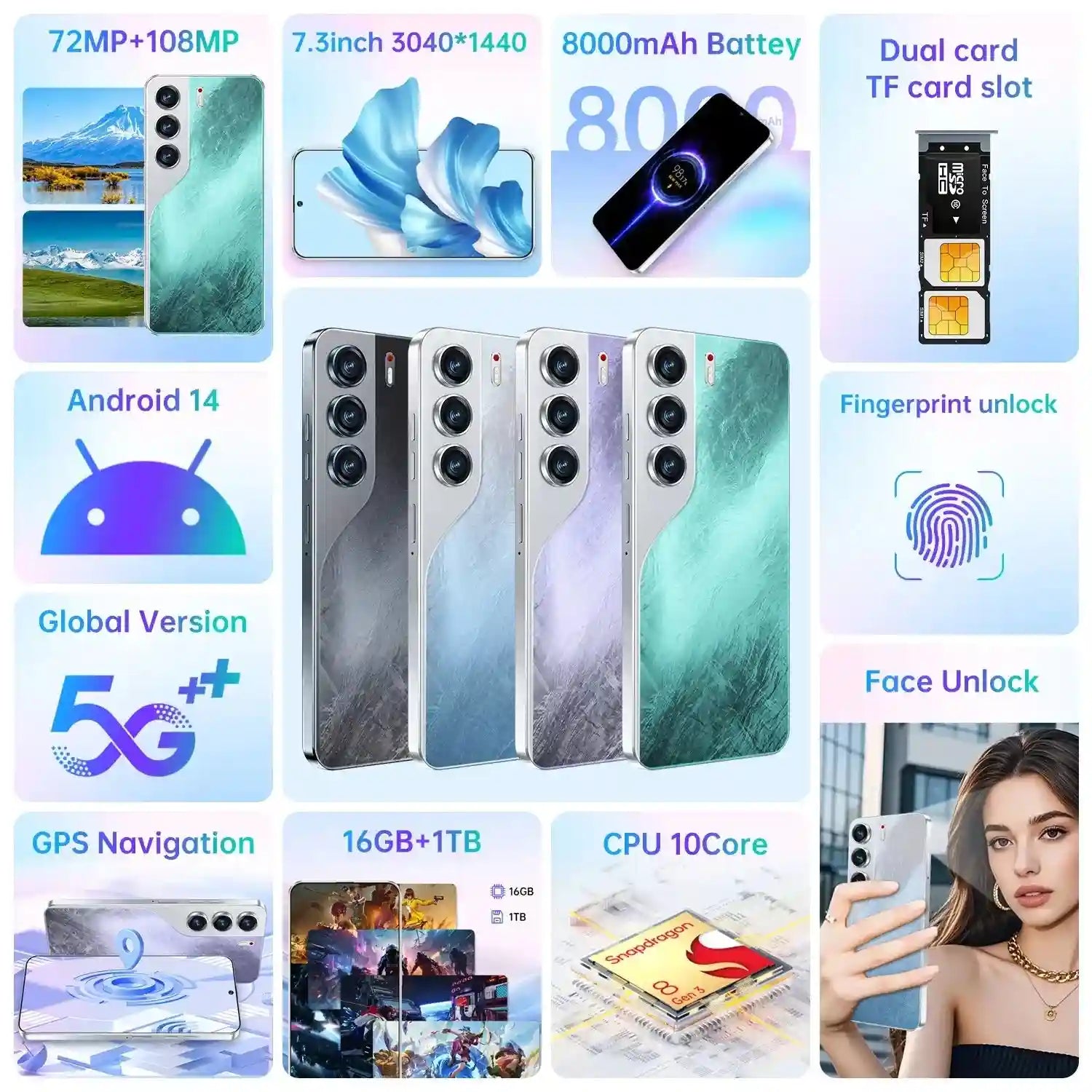 Camon 40 Pro 5G Smartphone 16GB RAM 1TB Storage - Android 14 Tidesmit