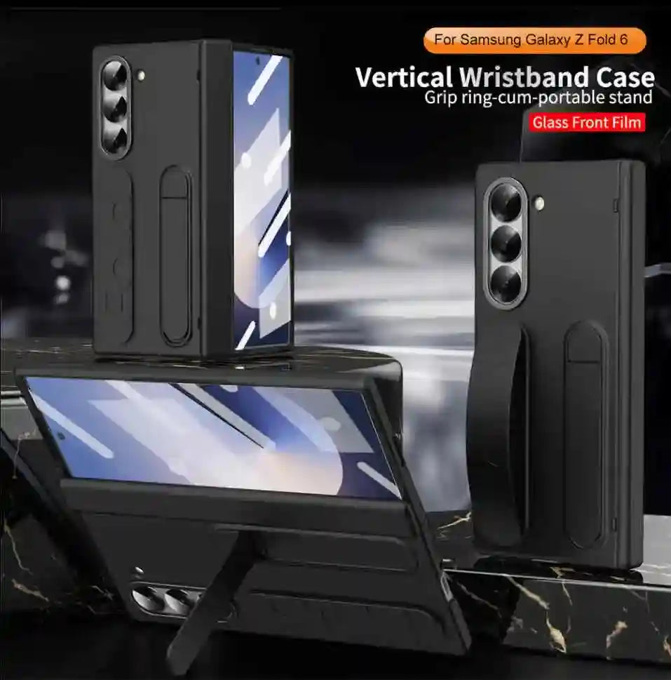 Galaxy Z Fold 6 Case with Tempered Glass Screen Protector - Shockproof Tidesmit