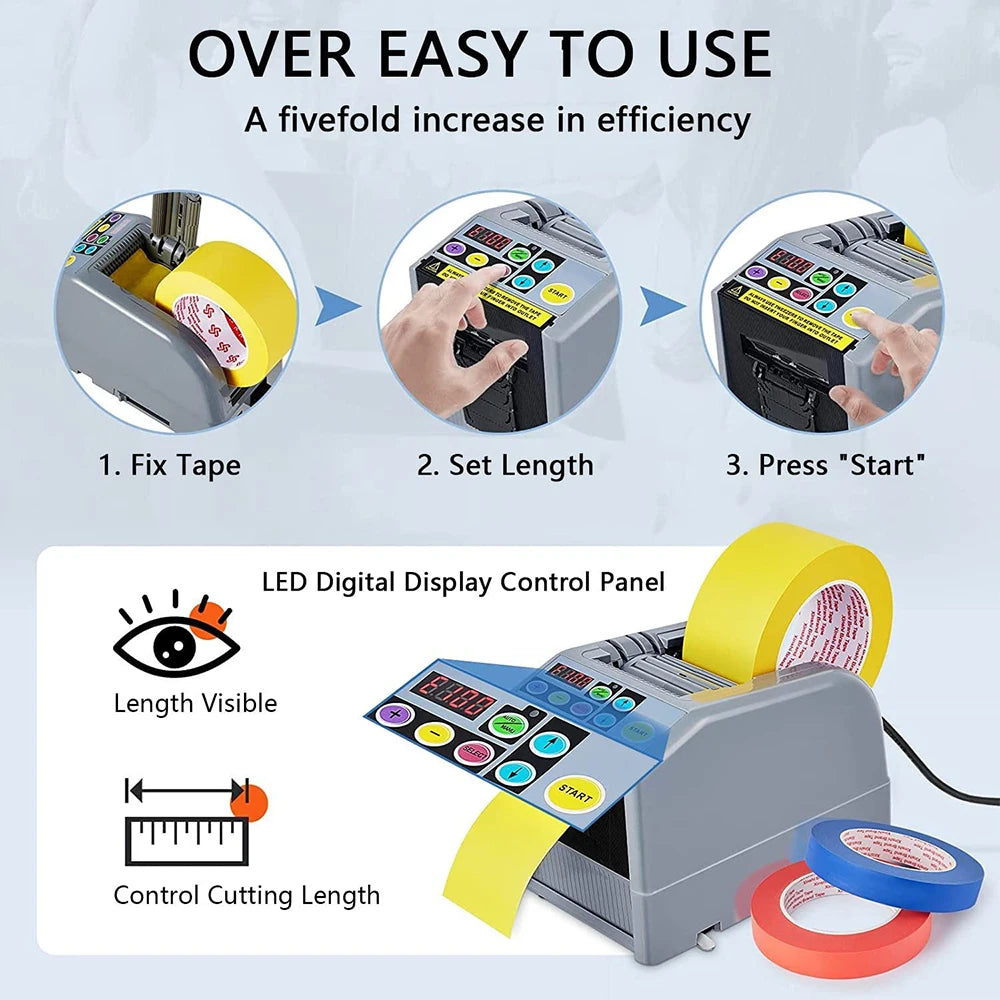Wholesale Cut Width 6-60mm Zcut-9 Automatic Tape Dispenser Auto Adhesive Cutter Machine