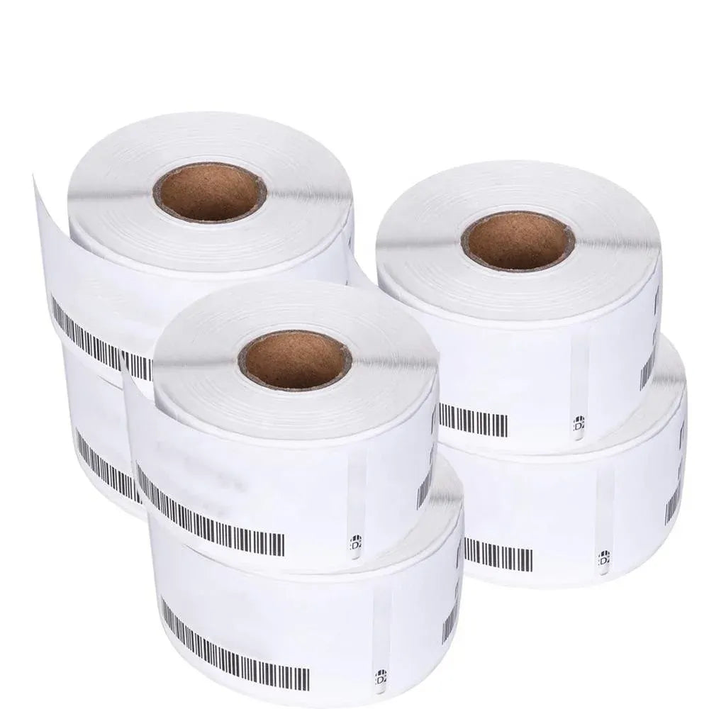 White address label rolls, compatible with DYMO LabelWriter printers