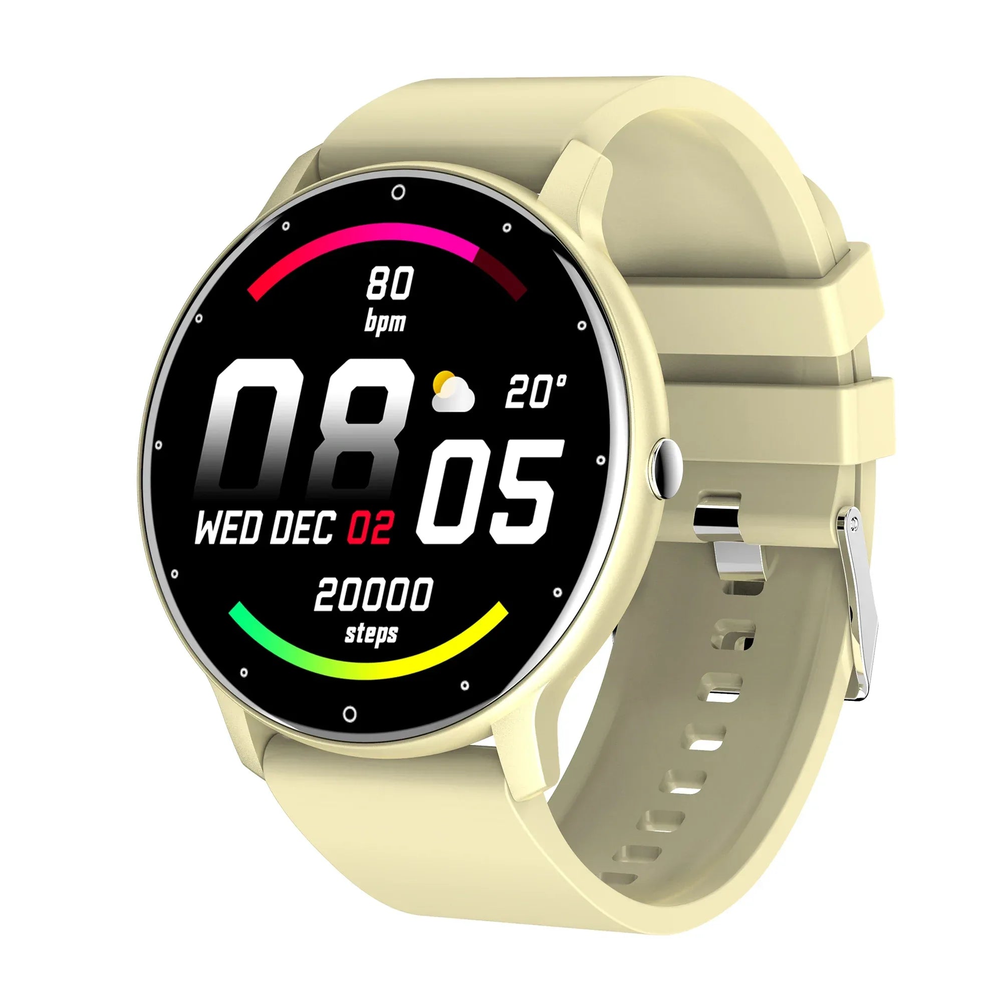 Smartwatch Fitness Tracker with 1.28 IPS Screen & Heart Rate Monitor Yellow My Store