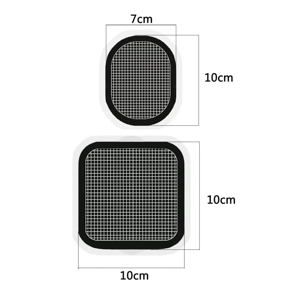 EMS Muscle Stimulator Replacement Gel Pads - Conductive 6-Pair Ab Belt Patch Relaxation Treatment Tidesmit