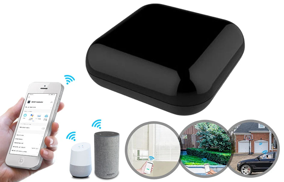 WiFi+RF+IR All-In-One Smart Universal Remote Controller, RF Appliances Tuya Smart Life App Voice Control Alexa Google Home WiFi