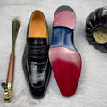 Luxury Genuine Leather Business Loafers Alligator Skin Formal Shoes Men Fiddle Waist Casual Custom Goodyear Party Men's Shoes