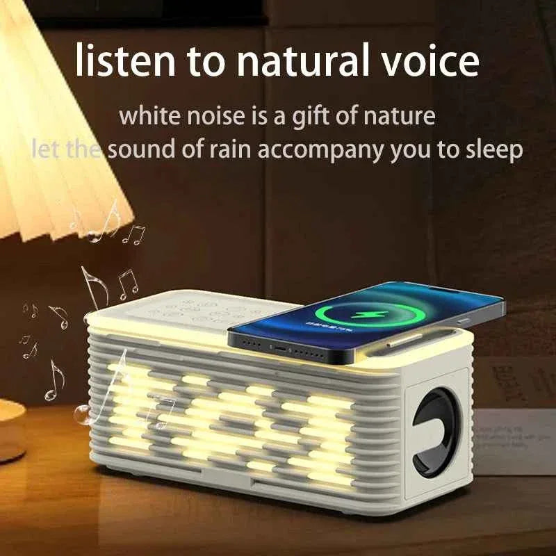 Portable Bluetooth Speaker with Wireless Charger and RGB LED Light My Store