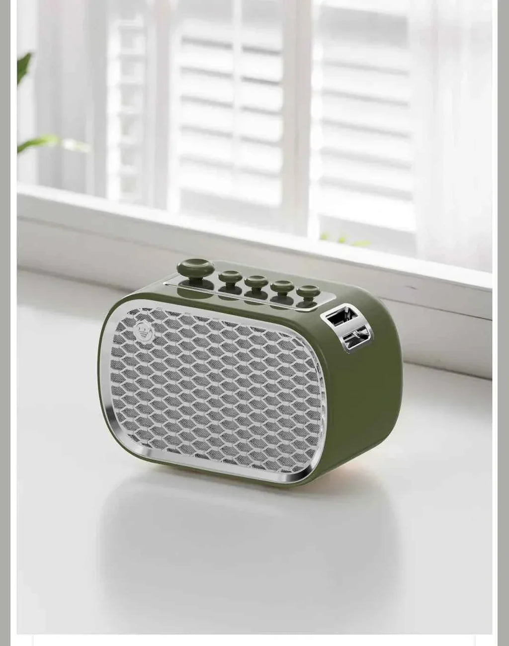 Portable Bluetooth Speaker - Wireless Beige Audio with 360 Sound My Store