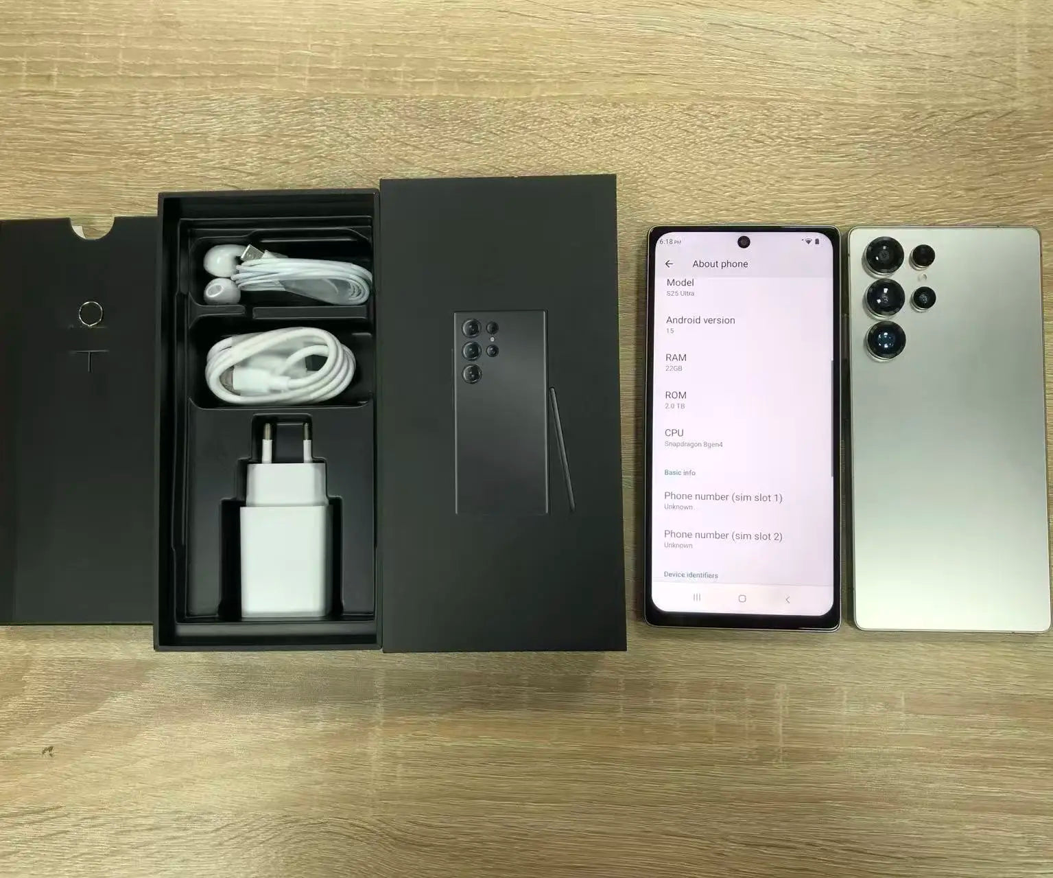 S25 Ultra 5G Smartphone 22GB RAM 2TB ROM 7.3-Inch Display Tidesmit