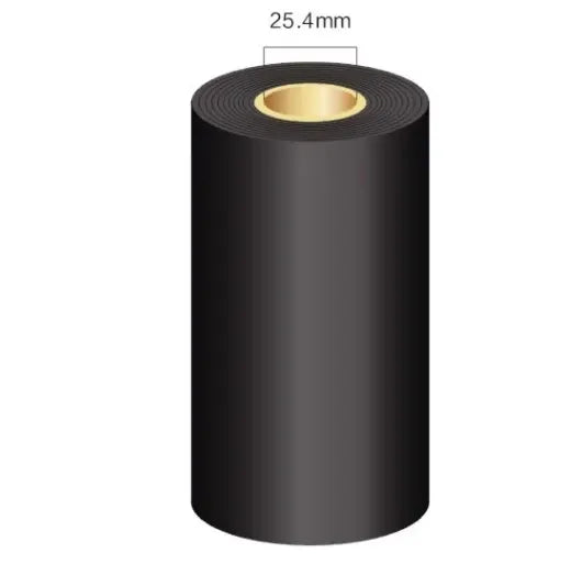 Mixed Base Carbon Tape Wax Based  Roll 80 * 300 Resin Based Self-adhesive Label Paper Heat Transfer Barcode Printer Ribbon