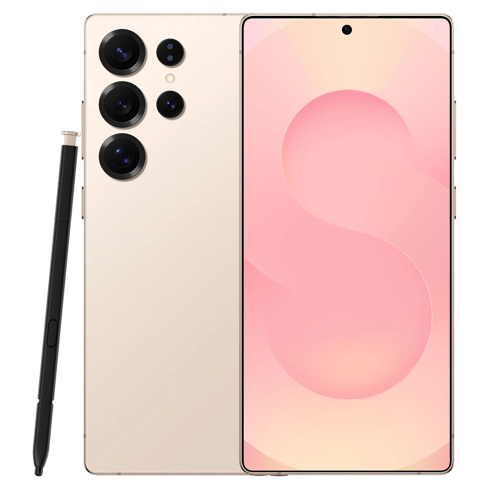 S25 Ultra 5G Smartphone 12GB RAM 512GB Storage - 7.3 Inch AMOLED Display Gold 12g Tidesmit