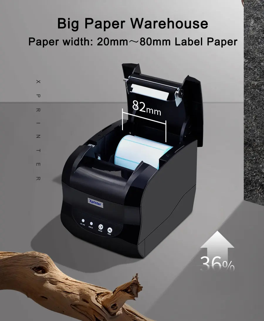 New Xprinter XP-365B Printer 80mm Thermal Barcode Price Printer Launch Thermal Printer USB or Bluetooth Interface Ticket Printer