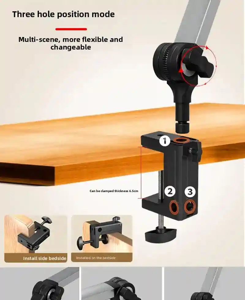 Smart Tracking Phone Stand: Rotating Desktop Holder for Home & Office Tidesmit