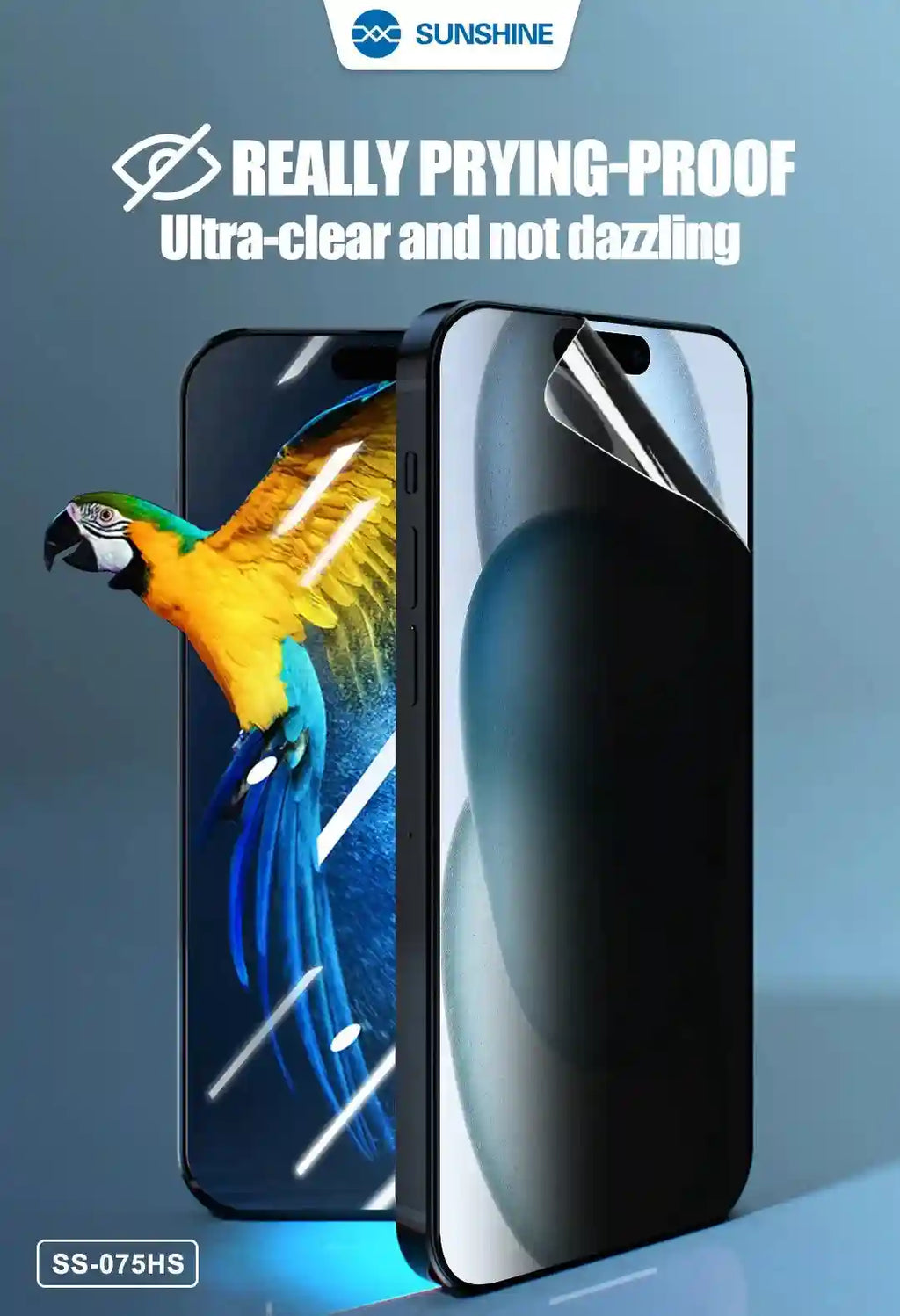 Privacy Hydrogel Screen Protector - 50 Pack SS-075HS Tidesmit