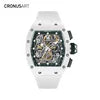 2025 New Luxury Automatic Mechanical Watch for Men - With Transparent Movement and Rubber Strap - Original Watches