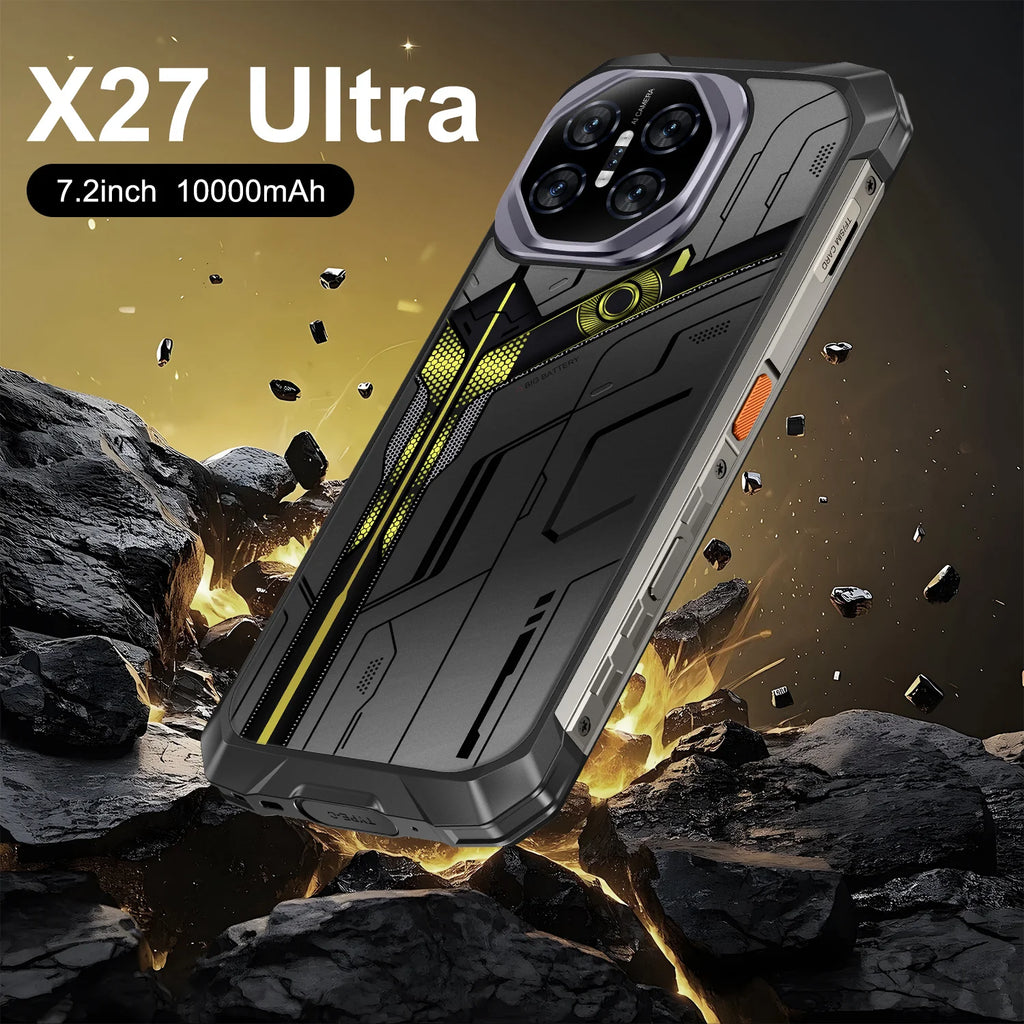 2026 Low Price 5G Android Smartphone X27 Ultra 7.2 Inch Big Screen 12GB+512GB Large Storage  Dual Standby SIM Card