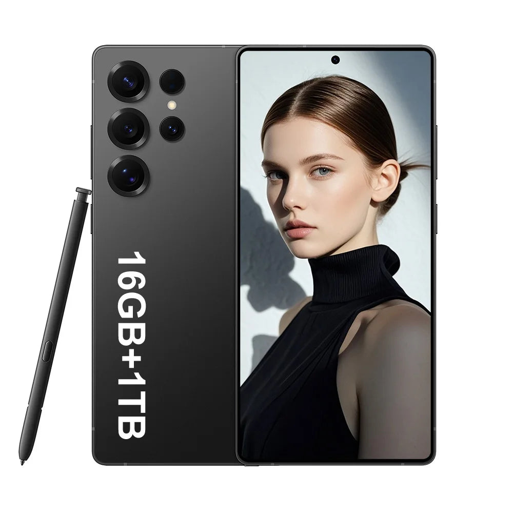 2025 Original S25 Ultra 5G Smartphone Cell Phone Stylus  AI 16GB+1TB 7.3inch Screen Dual Sim Unlocked Android Mobile Phone