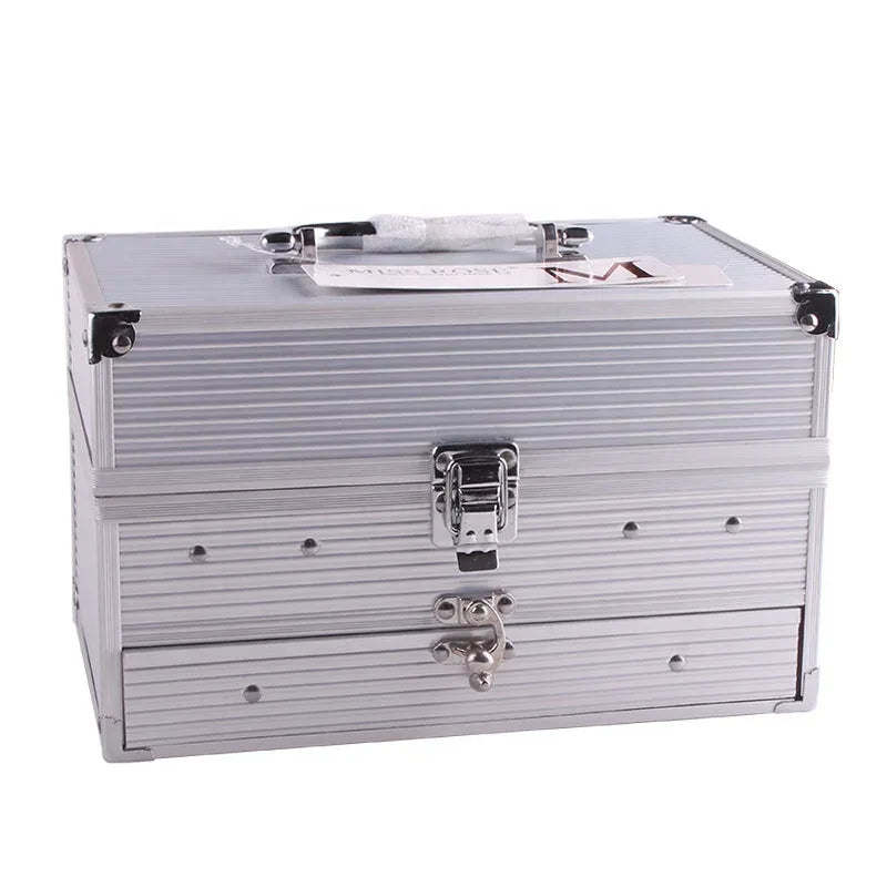 Professional Makeup Kit in Aluminum Case - Tidesmit Salon-Quality Set Professional Makeup Kits Tidesmit