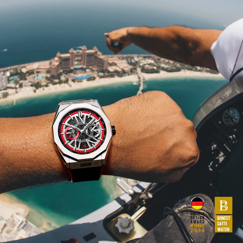 Men Automatic Watch Mechanical Self Wind Watch Luxury Brand Wristwatches Mens Automatic Watch