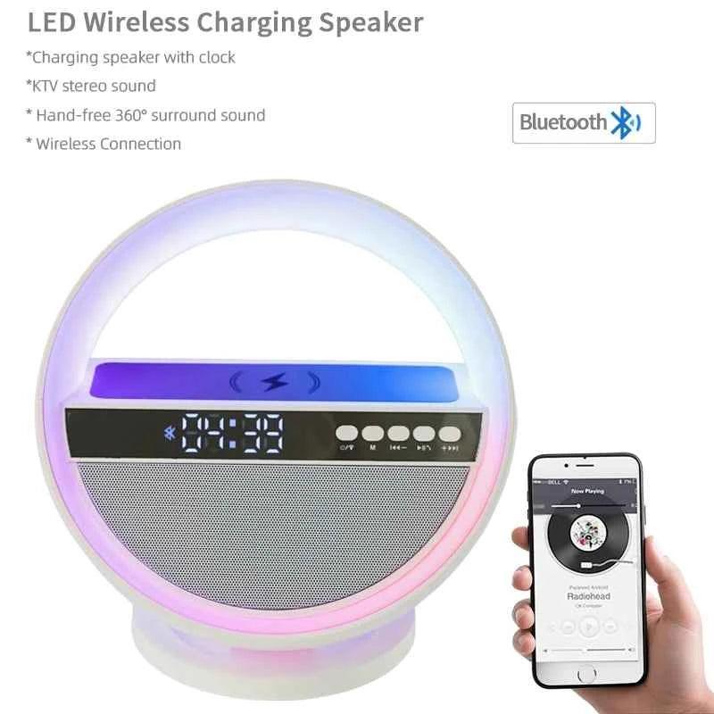 Portable Bluetooth Speaker with 15W Fast Charger and Alarm Clock My Store