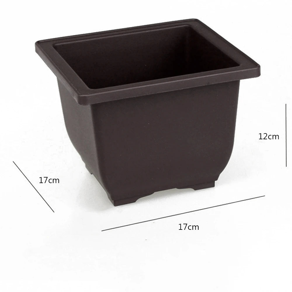 1PC 5size Plastic Flower Pot Plant Bowl Bonsai Succulent Basin Nursery Succulent Pot Home & Garden Supplies