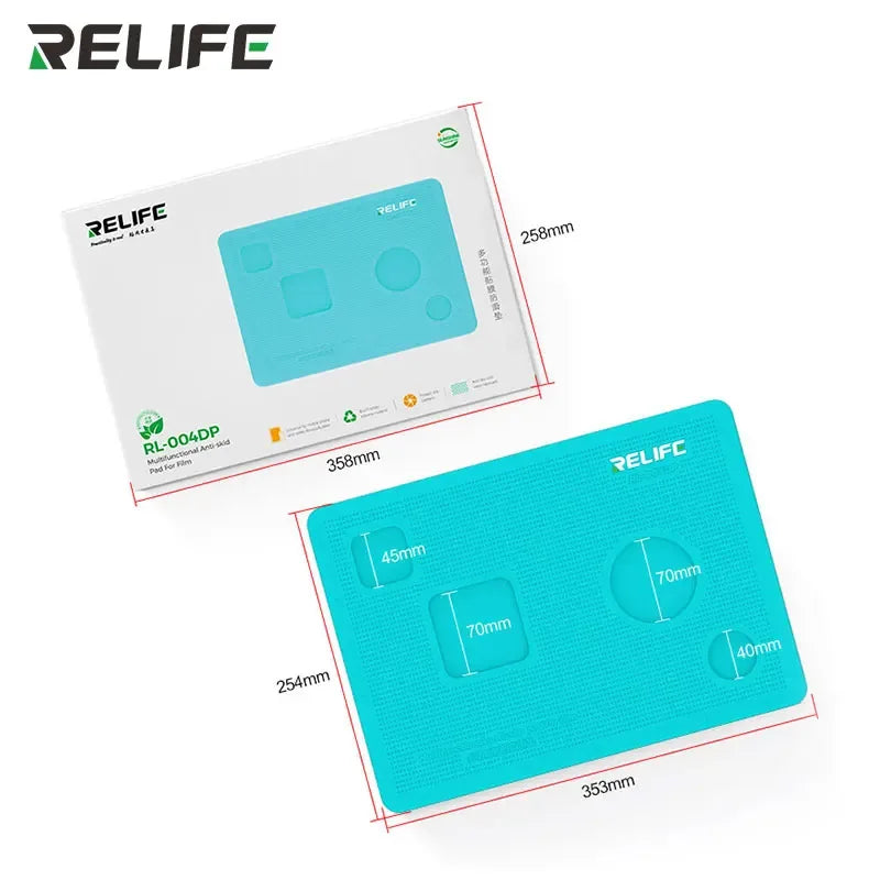 Silicone Repair Mat for Phone Screen Installation | Anti-Slip Blue Pad Tidesmit