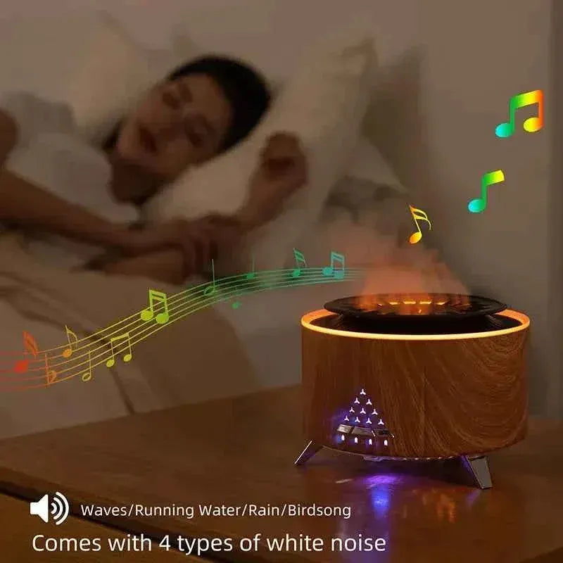 Jellyfish Aromatherapy Humidifier with Bluetooth Speaker, Wood Grain Finish My Store