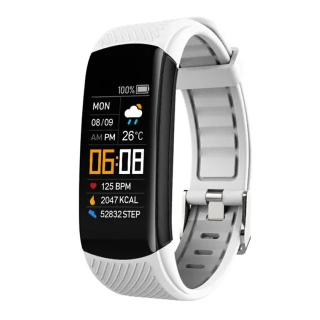 Smartwatch Fitness Tracker with Heart Rate & Blood Oxygen Sensor - 7 Colors White My Store